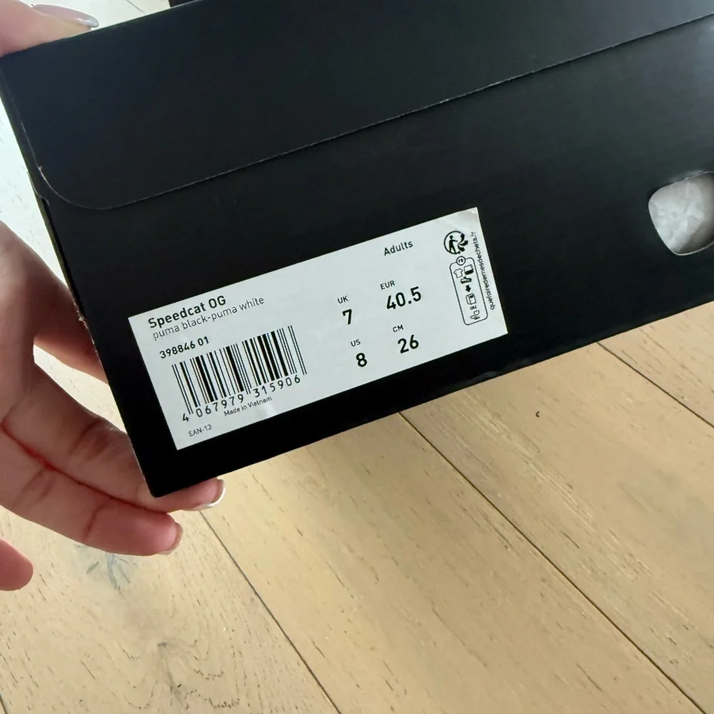 Puma Black and Cream Men's Sneakers - Picture 5 of 5